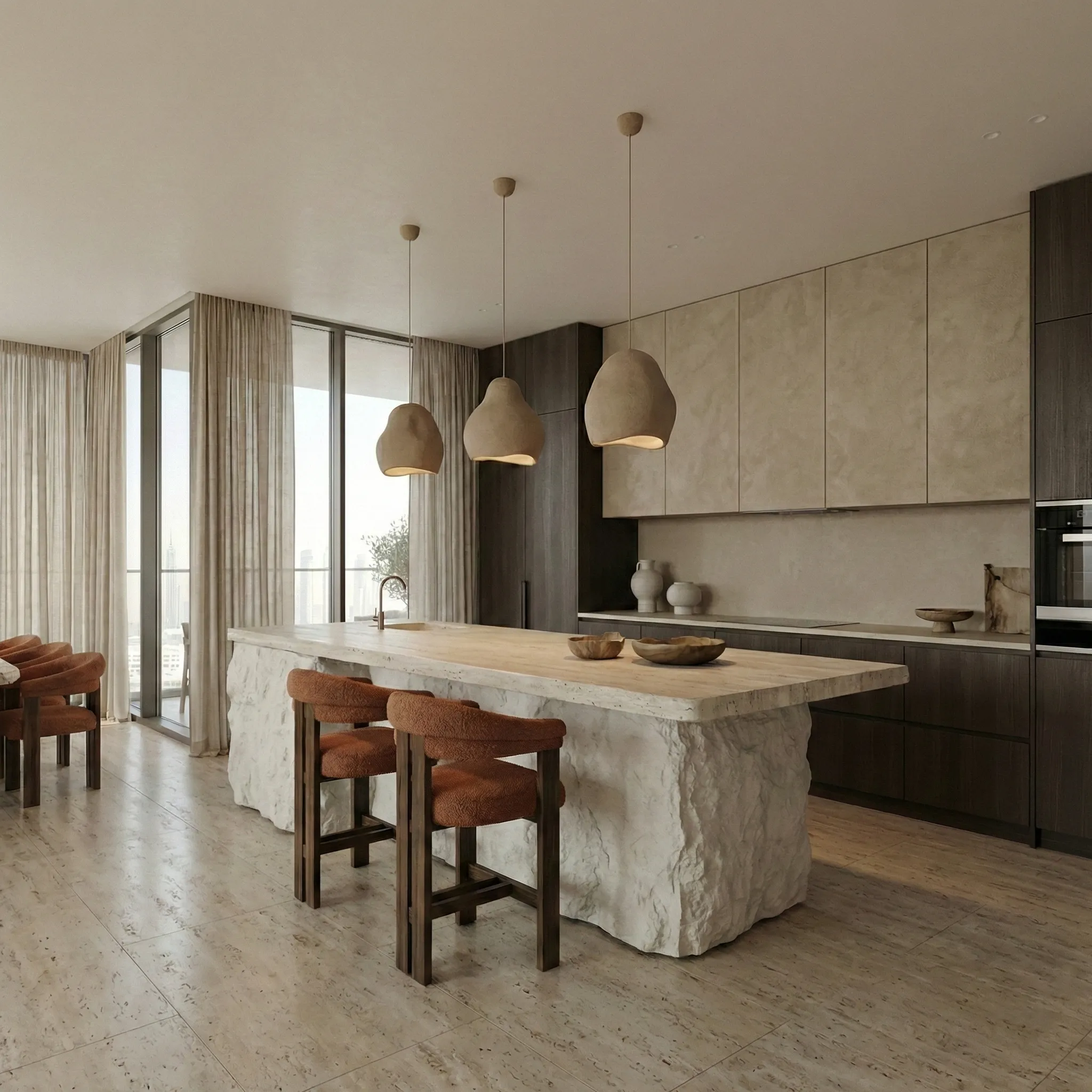 Creek Harbour Residence Dubai living room